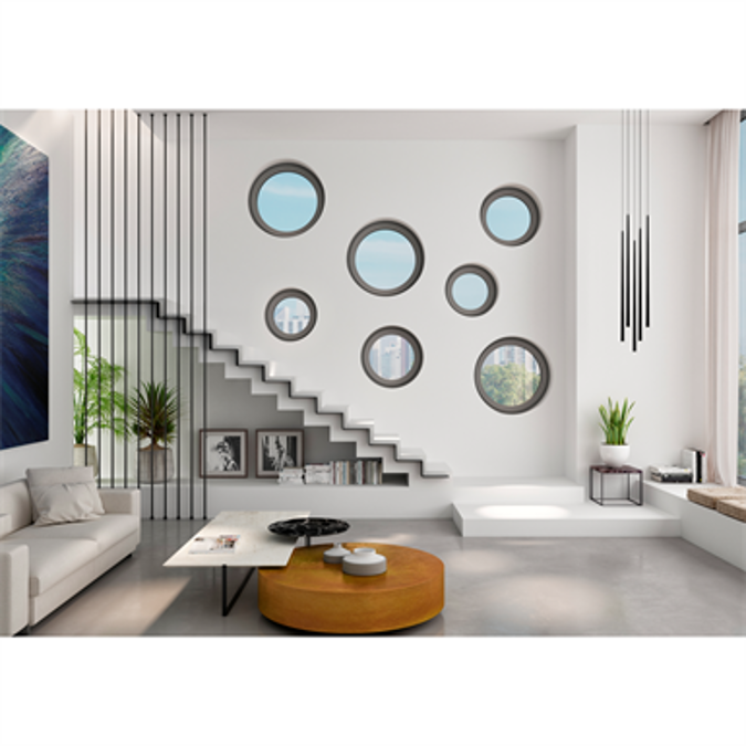 BIM objects - Free download! OKNOPLAST, window PIXEL, fixed frame ...