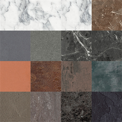Image pour RESOPAL COLLECTION stones and materials 1 - High Pressure Laminate (HPL) and Compact Laminate