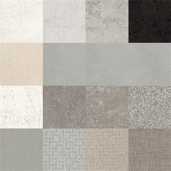 RESOPAL COLLECTION stones and materials 2 - High Pressure Laminate (HPL) and Compact Laminate