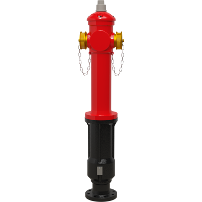 Image for 66/D DRY BARREL PILLAR HYDRANT STYLE EUR - DN 80 - BRASS CAPS