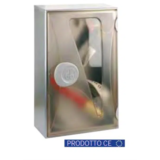 2/PL FIRE HYDRANT WITH LAY-FLAT HOSE "Poly Line" STAINLESS STEEL CABINET