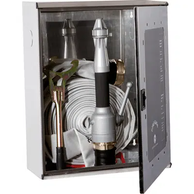 Image for 2/MX FIRE HOSE SYSTEM FOR FIRE SERVICE USE DN 70 - "Electa" STAINLESS STEEL CABINET