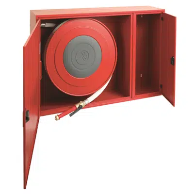 afbeelding voor 80/PE SWINGING FIRE HOSE REEL, WITH FIRE
EXTINGUISHER PLACE