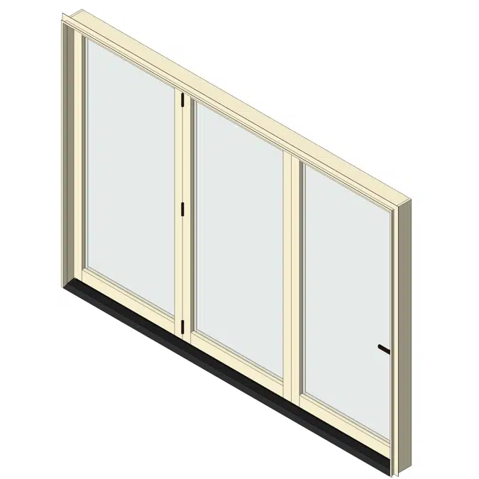 AX550  Bifold Glass Walls 3 Panel