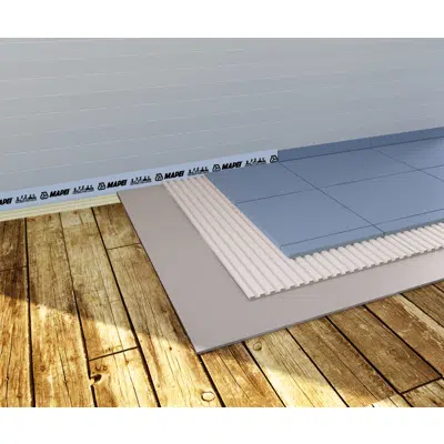 imagem para System for laying ceramic tiles on wooden floors