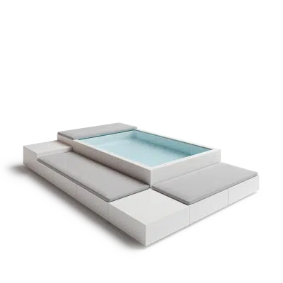 画像 Poolins Up Recta Medium swimming pool