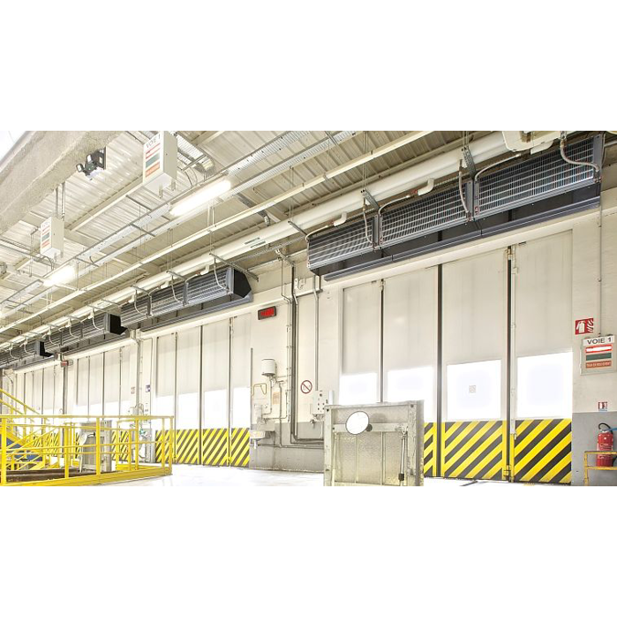 Electric Heated Industrial Air Curtain - IndAC2