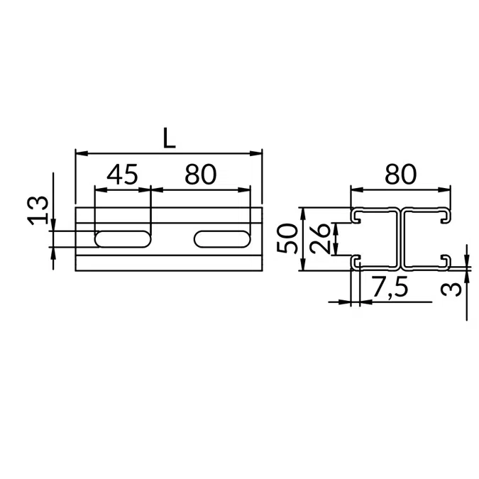 NICZUK Double channel type 50-D