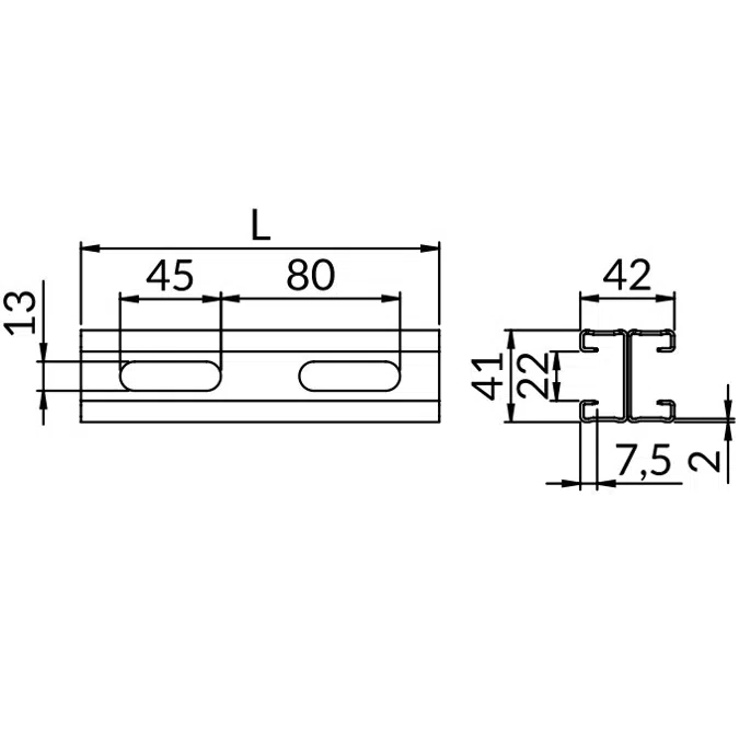 NICZUK Double channel type 41-D