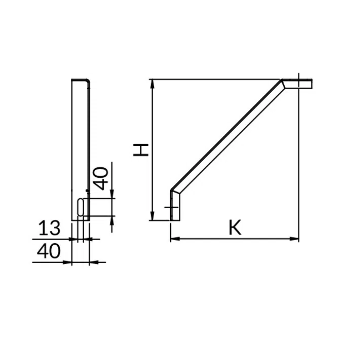 NICZUK Angle brace fitting WKZ