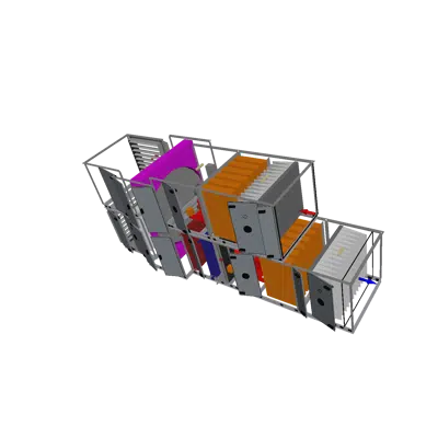 Modular AHU AT4 22.000m³/h Weatherproof Rotor için görüntü