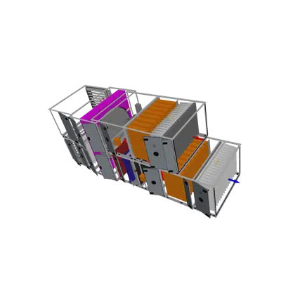 Modular AHU AT4 30.000m³/h Wettergeschützt Rotor için görüntü