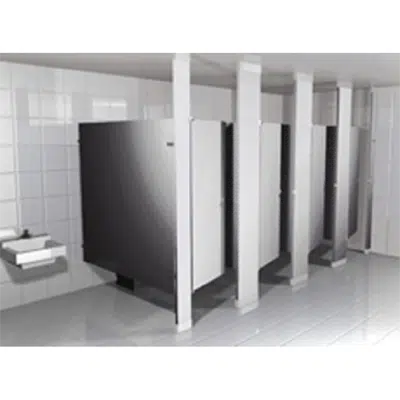 Image for Stainless Steel Toilet Partitions Floor to Ceiling