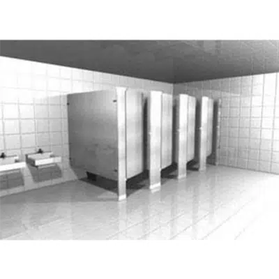 Image for Powder Coated Toilet Partitions Floor Mounted