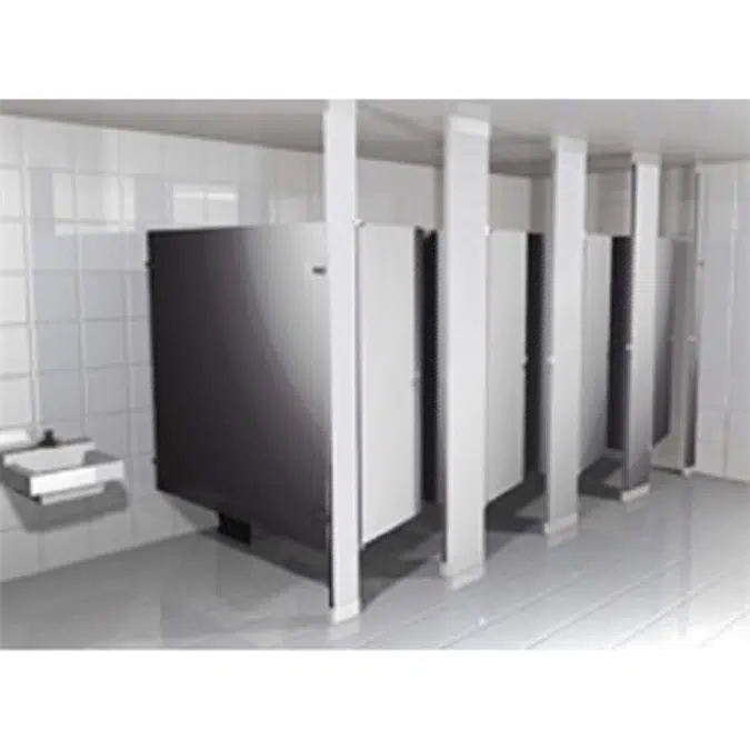 Powder Coated Toilet Partitions Floor to Ceiling