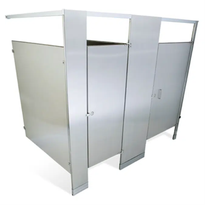 Stainless Steel Toilet Partitions Headrail Braced