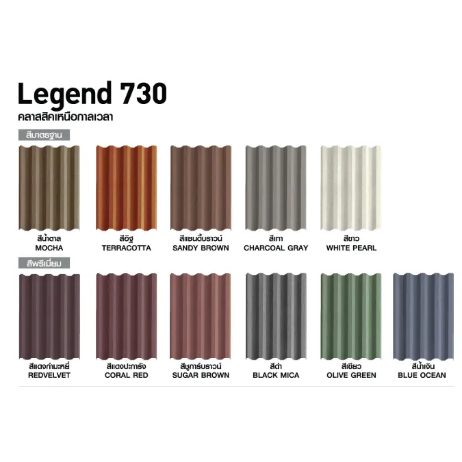 Objetos BIM - ¡Descarga gratis! CMR Metal Roof Ceramic Coated Legend ...