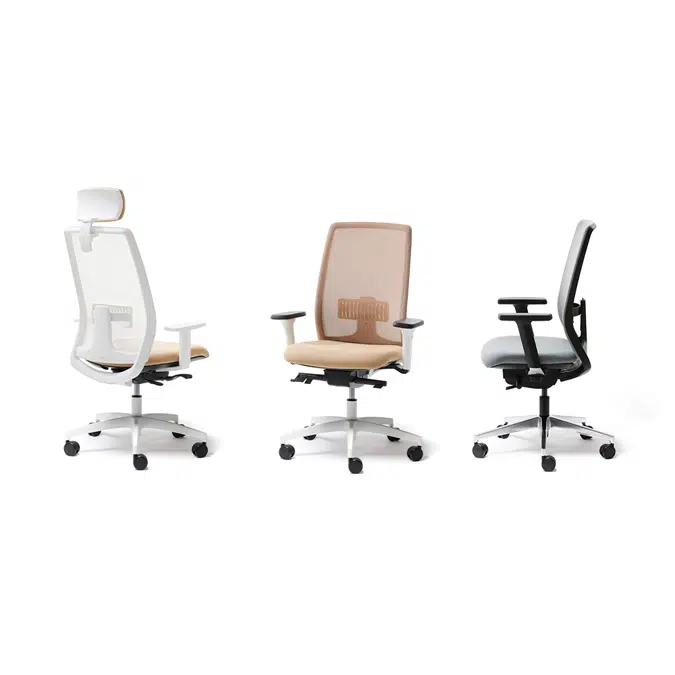 BIM objects - Free download! New light upholstered and mesh task chairs ...