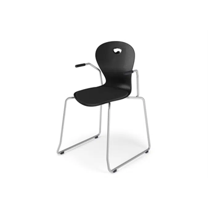Chair Karoline med stand armrest large sh 45 cm