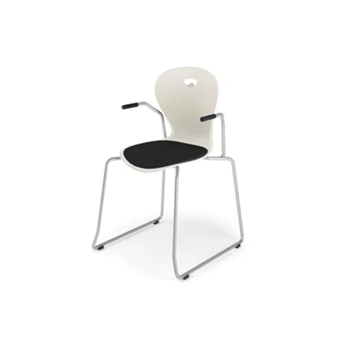 Chair Karoline med stand armrest large sh 45 cm