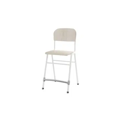 Image for Matte 54 cm small seat white frame