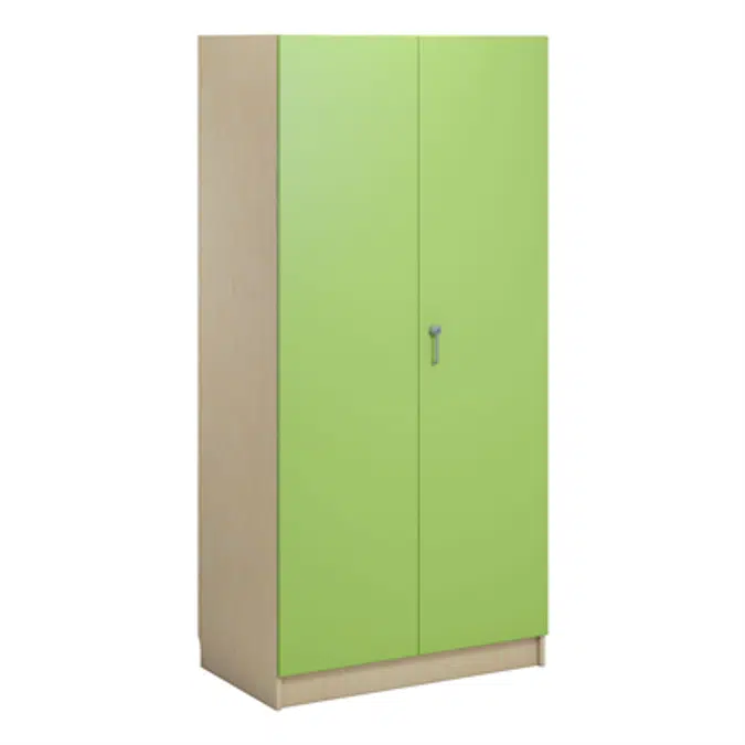 Norden material cabinet 2 solid door B100xD60xH210 birch