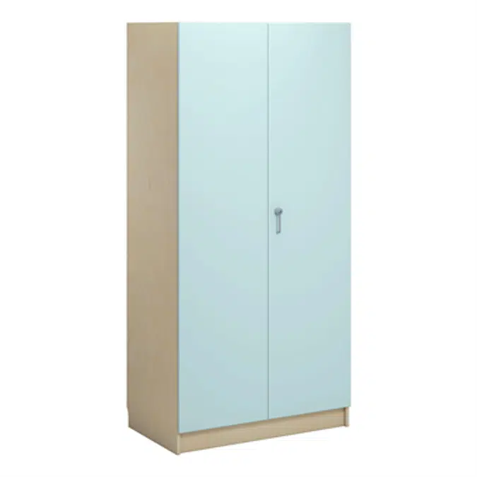 Norden material cabinet 2 solid door B100xD60xH210 birch