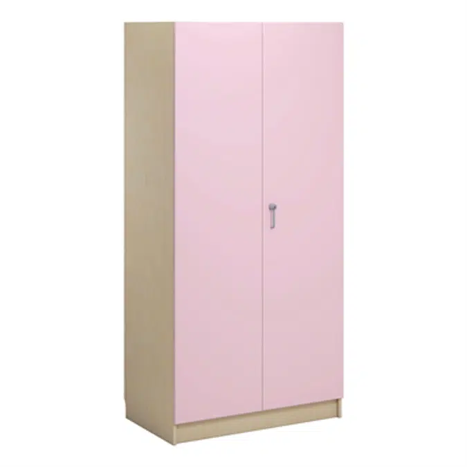 Norden material cabinet 2 solid door B100xD60xH210 birch