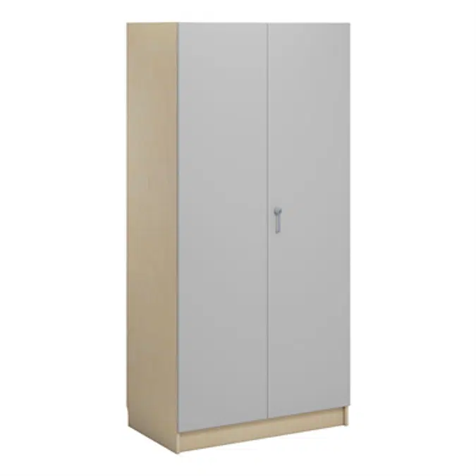 Norden material cabinet 2 solid door B100xD60xH210 birch