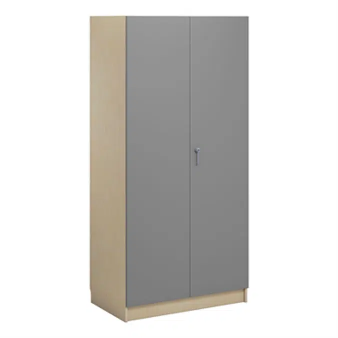 Norden material cabinet 2 solid door B100xD60xH210 birch