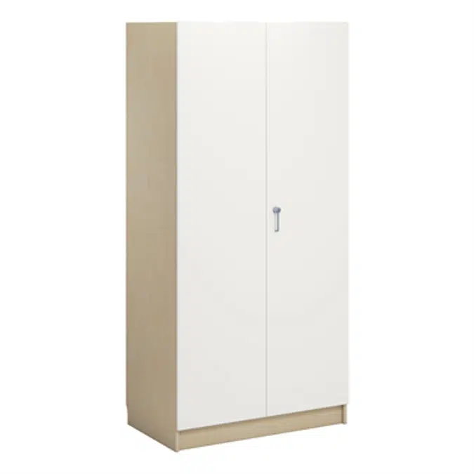 Norden material cabinet 2 solid door B100xD60xH210 birch