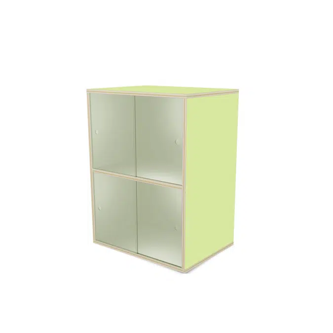 Fixa display 2:2 med skjutdörrar i plexi D36 D46