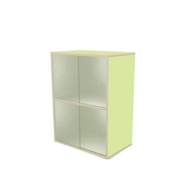 Fixa display 2:2 med skjutdörrar i plexi D36 D46