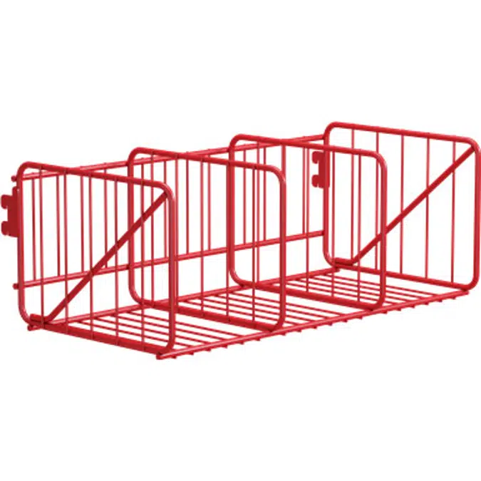 Wille Shoe shelf in wire 3-compartment 60 cm