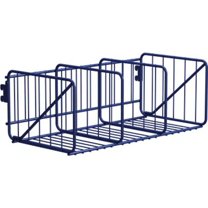 Wille Shoe shelf in wire 3-compartment 60 cm