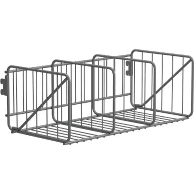 Wille Shoe shelf in wire 3-compartment 60 cm