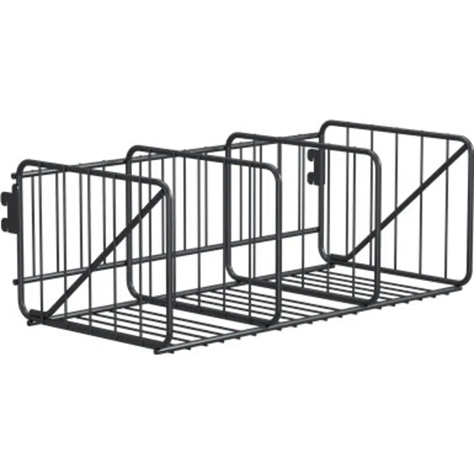 Wille Shoe shelf in wire 3-compartment 60 cm