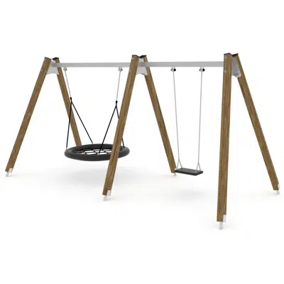 Image for SWING WD 2 seats (1 flat seat R1 + 1 Birdnest swing R6) 