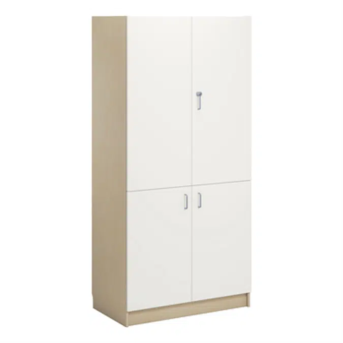 Norden material cabinet 4 solid door B100xD60xH210 birch