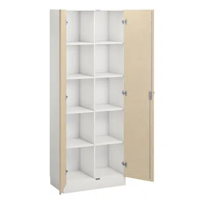Norden material cabinet 10 tray B80xD47xH210 white