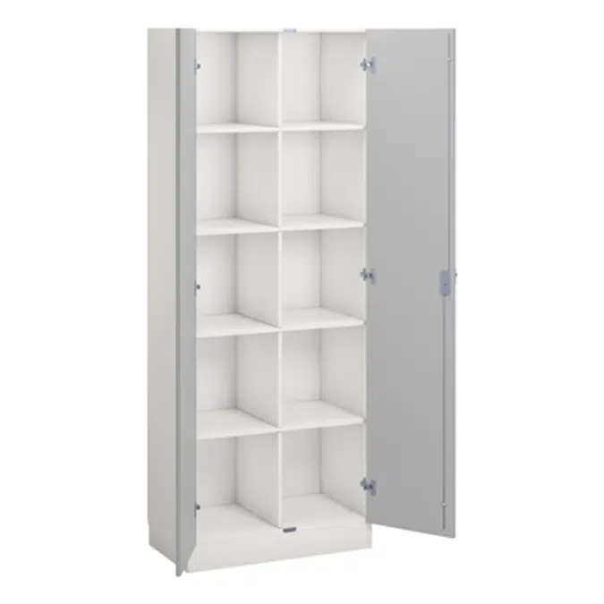 Norden material cabinet 10 tray B80xD47xH210 white