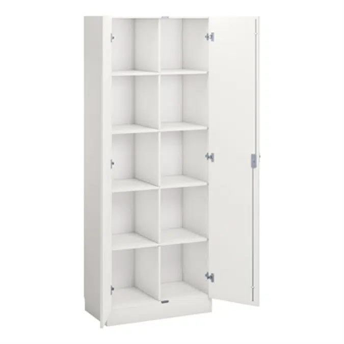 Norden material cabinet 10 tray B80xD47xH210 white