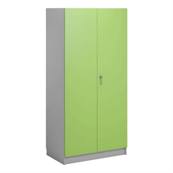 Norden material cabinet 2 solid door B100xD60xH210 grey