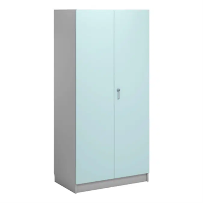 Norden material cabinet 2 solid door B100xD60xH210 grey