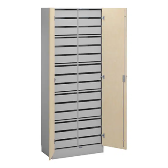 Norden material cabinet 30 drawer B80xD47xH210 grey