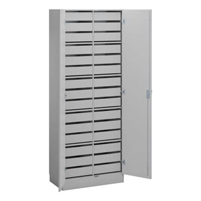 Norden material cabinet 30 drawer B80xD47xH210 grey