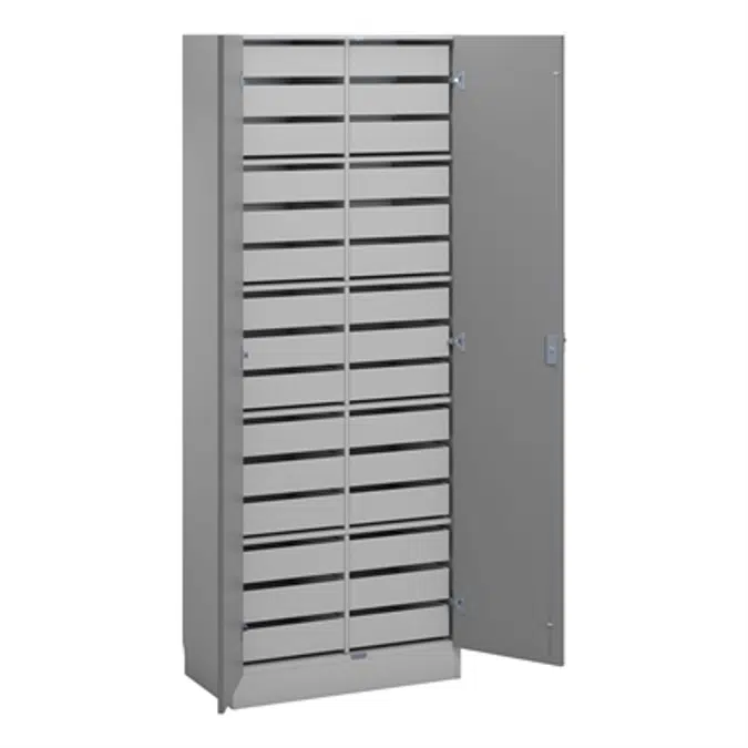 Norden material cabinet 30 drawer B80xD47xH210 grey