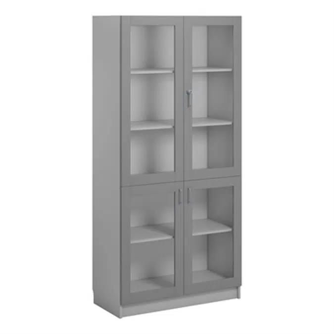 Norden material cabinet 4 glas B100xD47xH210 grey
