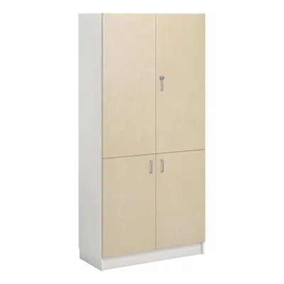 Norden material cabinet 4 solid door B100xD47xH210 white