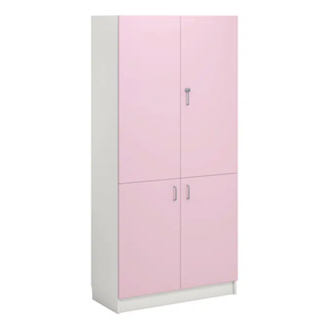Norden material cabinet 4 solid door B100xD47xH210 white